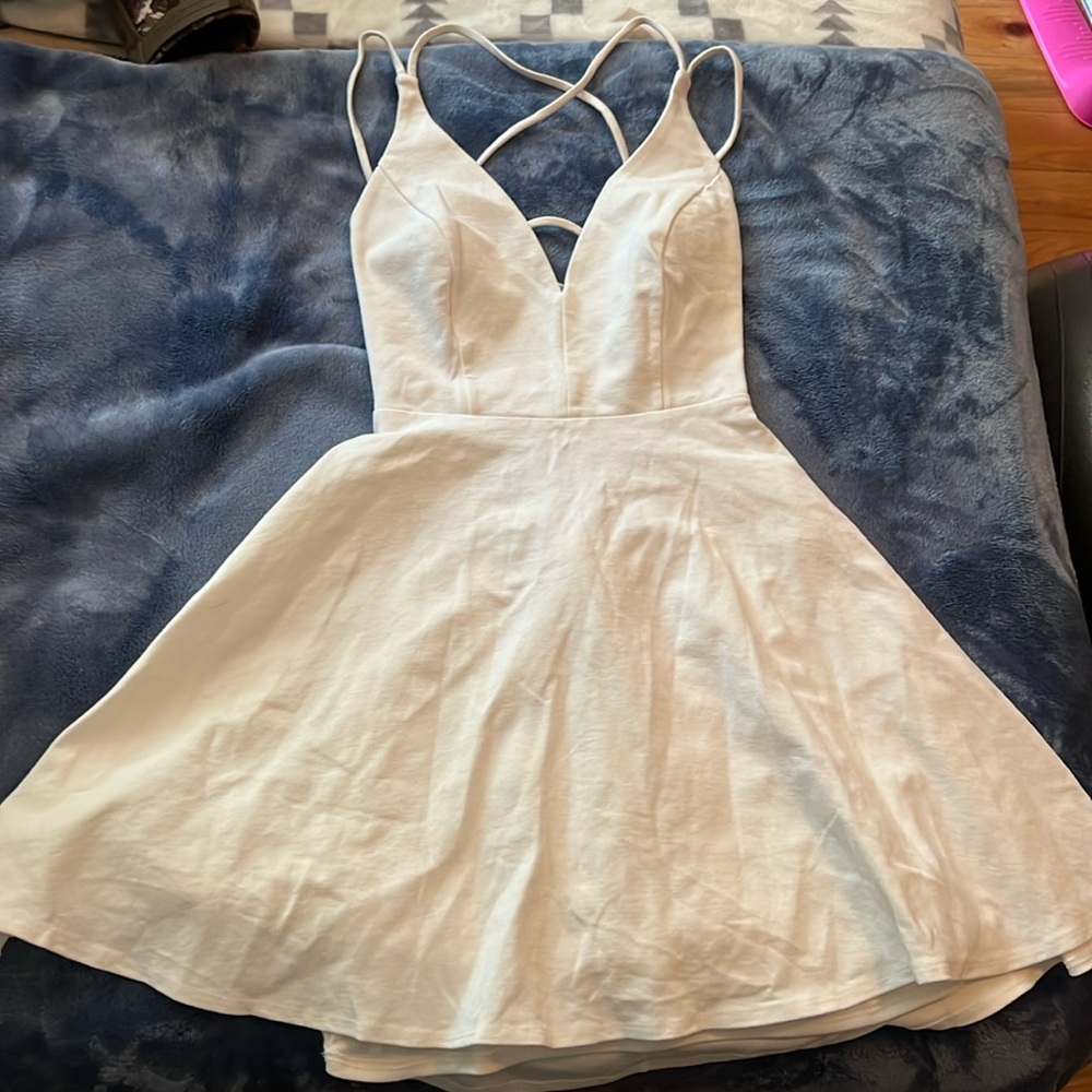 Lulus white skater dress